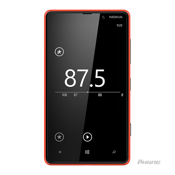FM radio Lumia 820 Amber resize