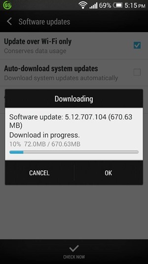 HTC One M7 update 2