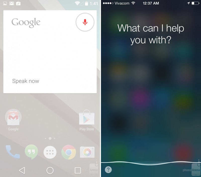 Google-Search-and-Siri-interfaces