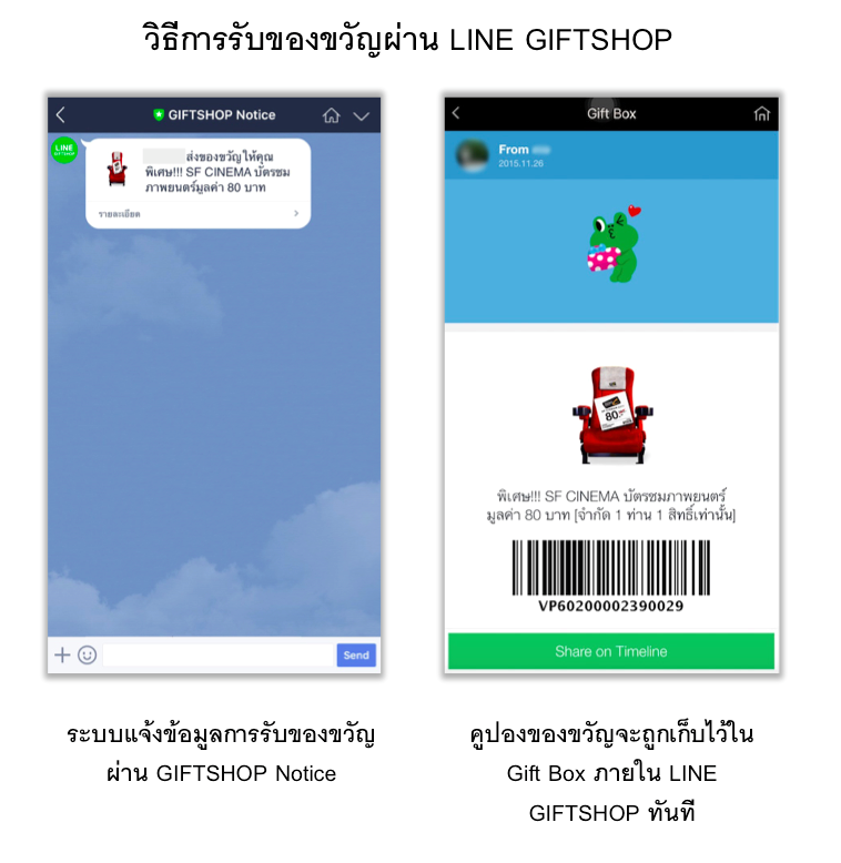 How to Receive LINE GIFTSHOP