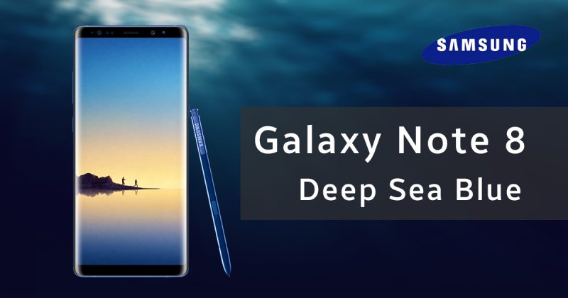 Samsung Galaxy Note 8 Deepsea Blue