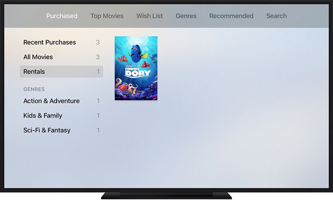 Apple TV iTunes