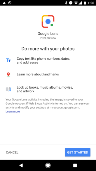 Google Lens Screen