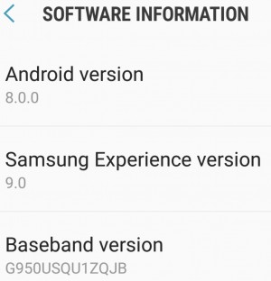 Samsung Galaxy S8 Oreo Beta