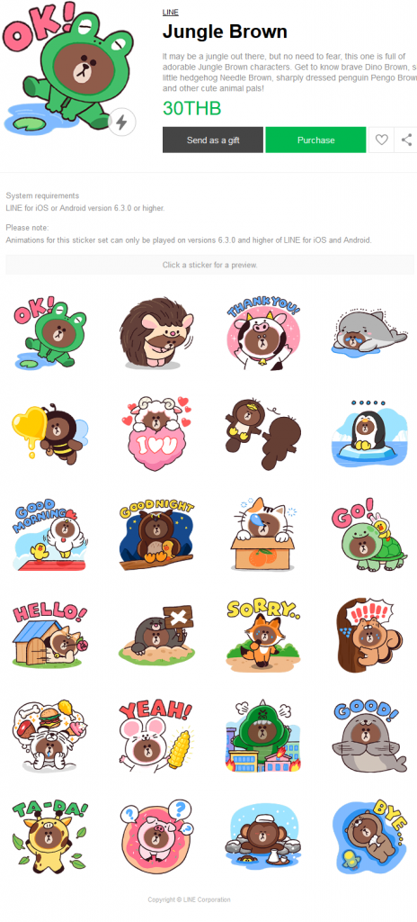 LINE Characters Pop-Up Stickers