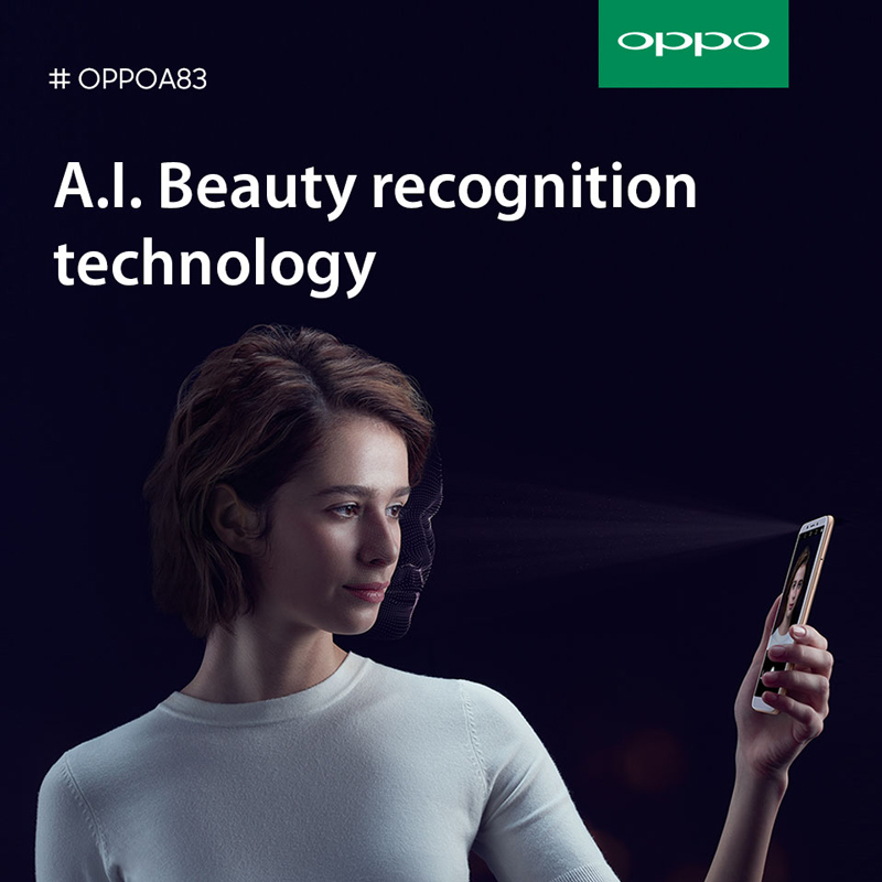 OPPO A83 A.I Beauty Technology