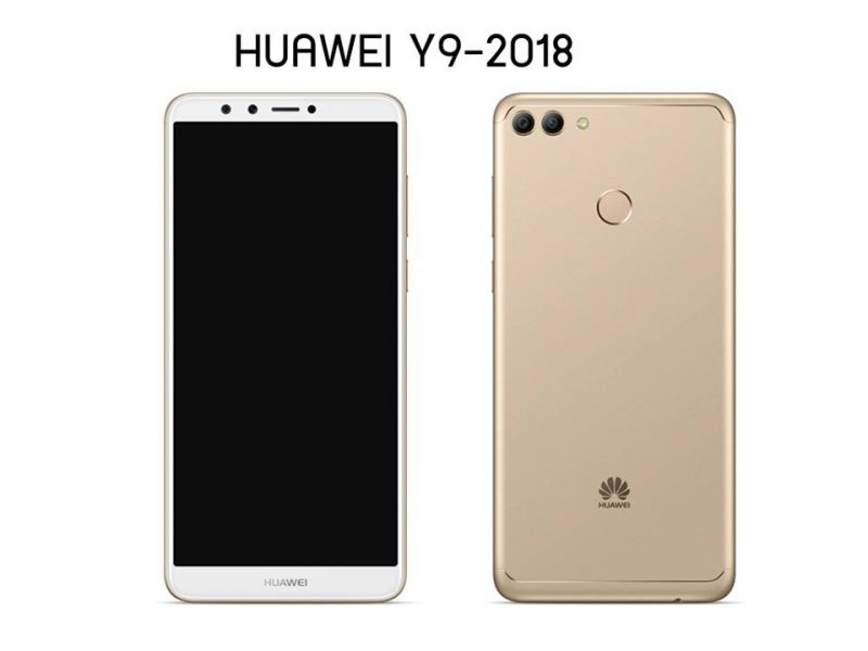 Huawei Y9 2018 gold render