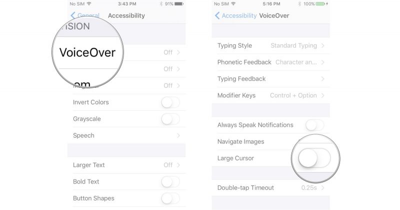 iOS 11 VoiceOver