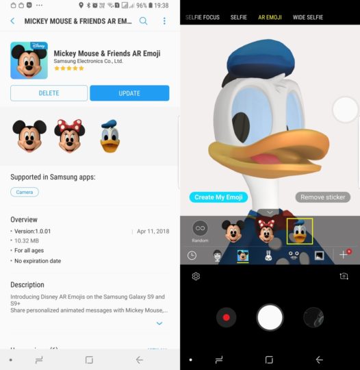 Donald Duck AR Emoji