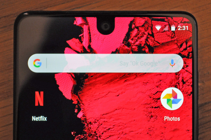 Android P Notch notification