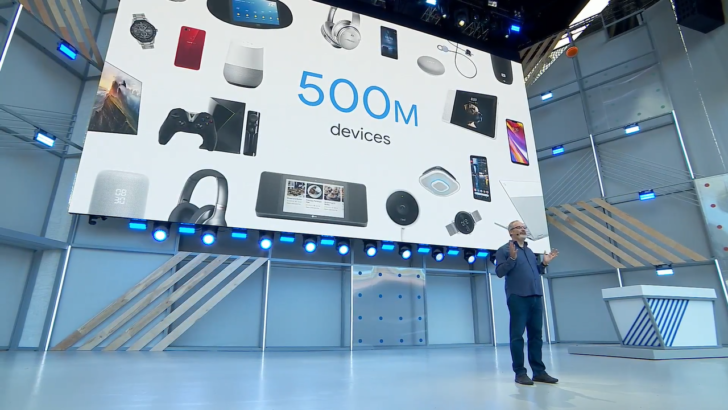 Google Assistant 500m device at Google IO
