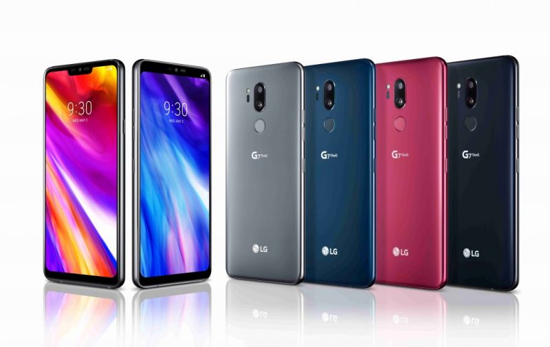LG G7 ThinQ All colors Render
