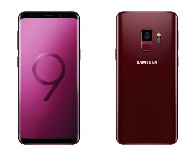 Samsung Galaxy S9 in Burgundy Red