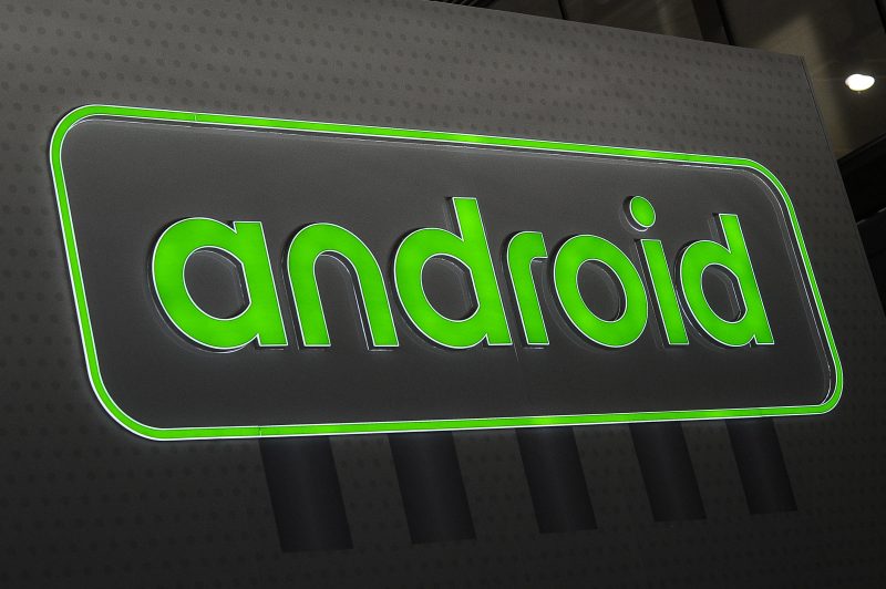 Android logo during the Mobile World Congress day 4, on March 1, 2018 in Barcelona, Spain.  (Photo by Joan Cros/NurPhoto via Getty Images)