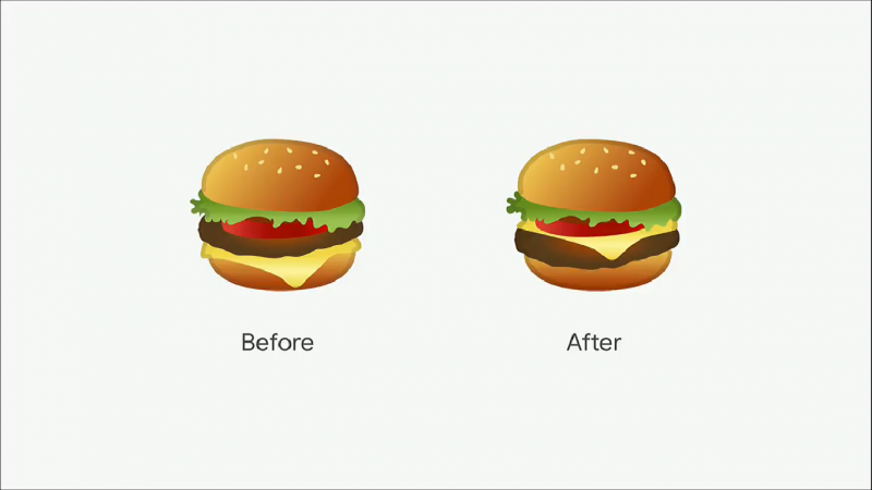 Emoji cheeseburger google io2018
