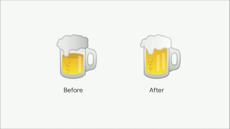 Emoji beer google io2018