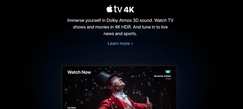 AppleTV 4k HDR WWDC 2018