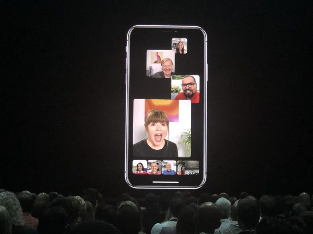 group facetime iOS 12 WWDC 2018