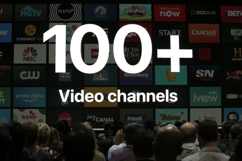 apple_WWDC_2018 100 videos channels on TvOS AppleTV 4K