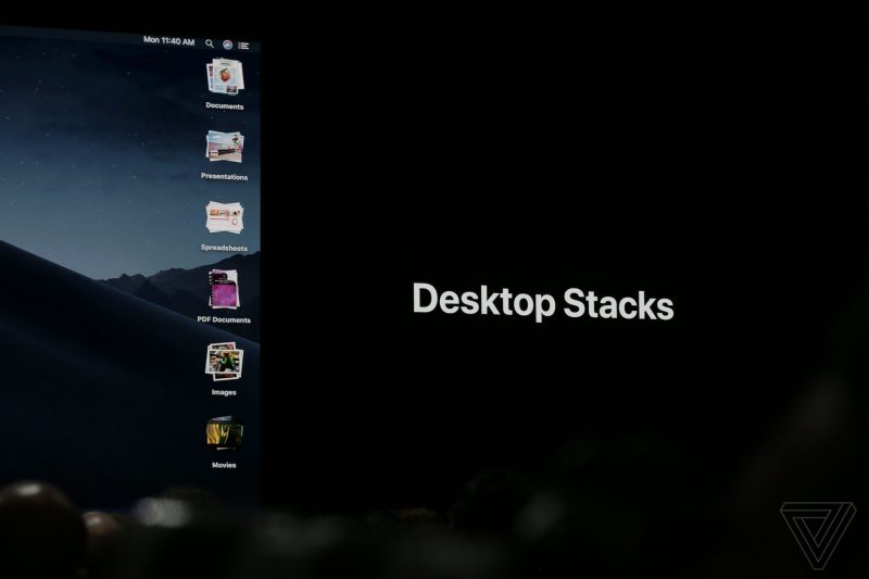 apple_WWDC_2018 Desktop Stacks on macOS Mojave