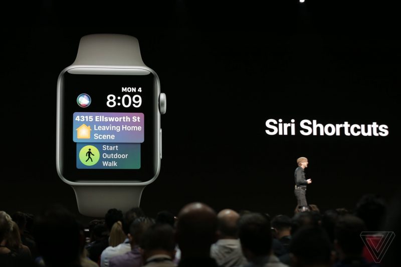 apple_WWDC_2018 Siri Shortcut Watch OS 5 feature