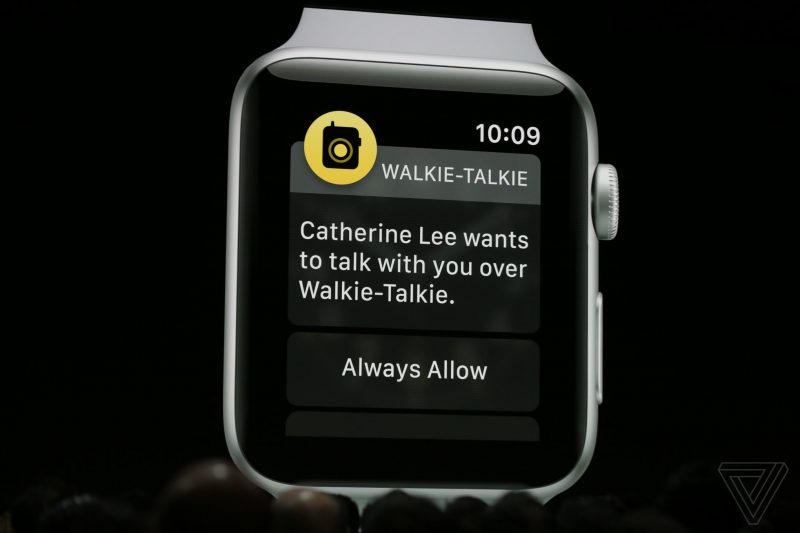 apple_WWDC_2018 Walkie Talkie Watch OS 5 feature