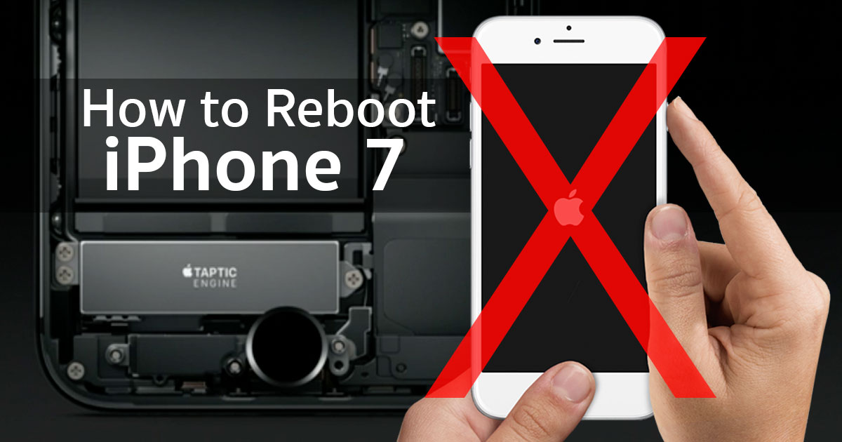 เมื่อ Iphone 7 เปลี่ยนปุ่ม Home เป็นแบบสัมผัส แล้วจะกด Reboot  เครื่องอย่างไร?