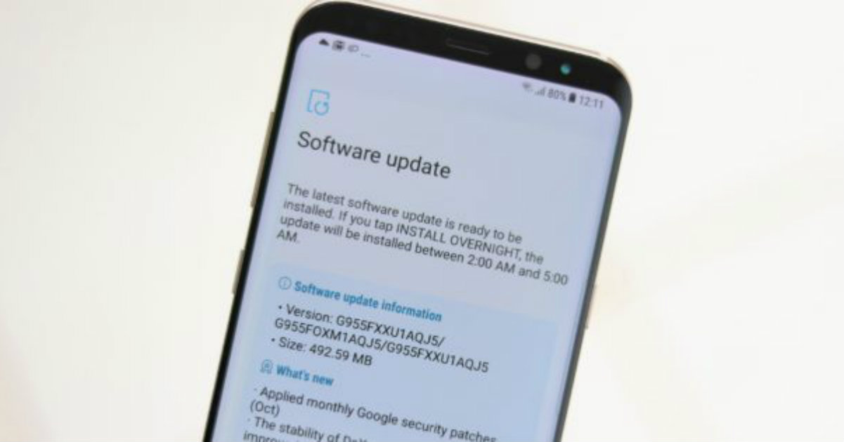 Samsung Galaxy S8 OTA Update