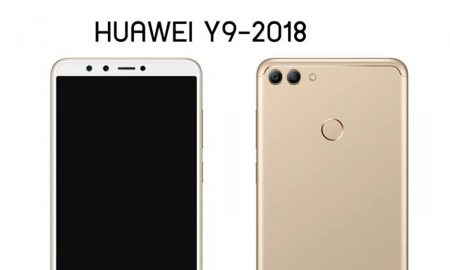 Huawei-Y9-2018-gold-render feat