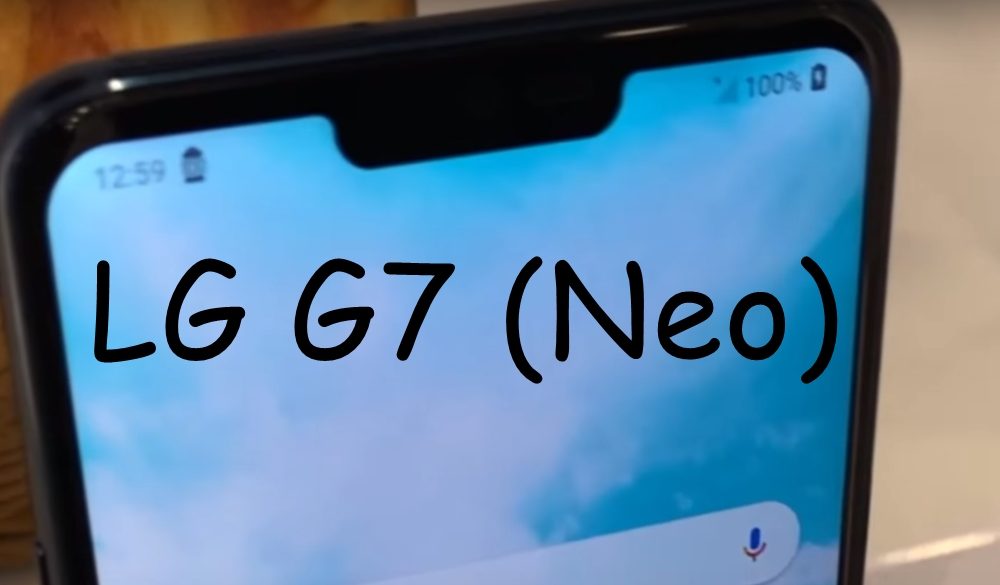 LG G7 neo front feat leak
