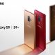 Samsung Galaxy S9+ in Sunrise Gold and Galaxy S9 in Burgundy Red