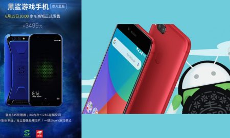 Xiaomi Mi A1 and Blue Black Shark