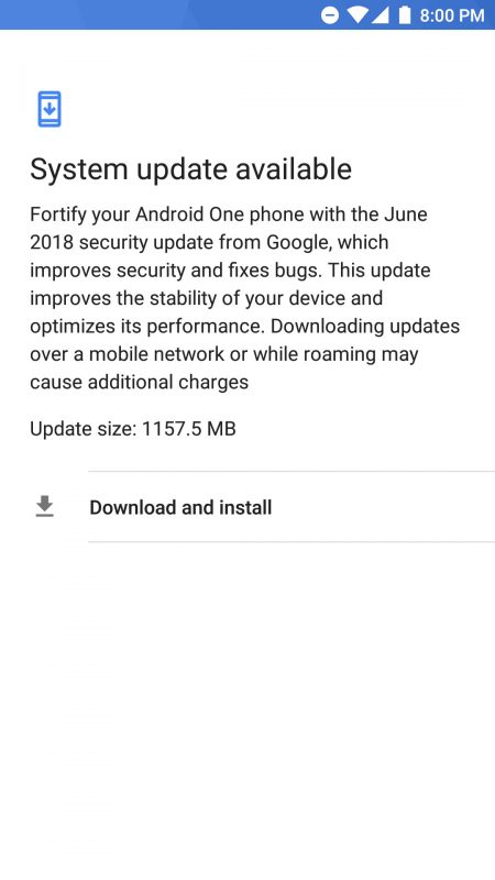 Xiaomi Mi A1 Update