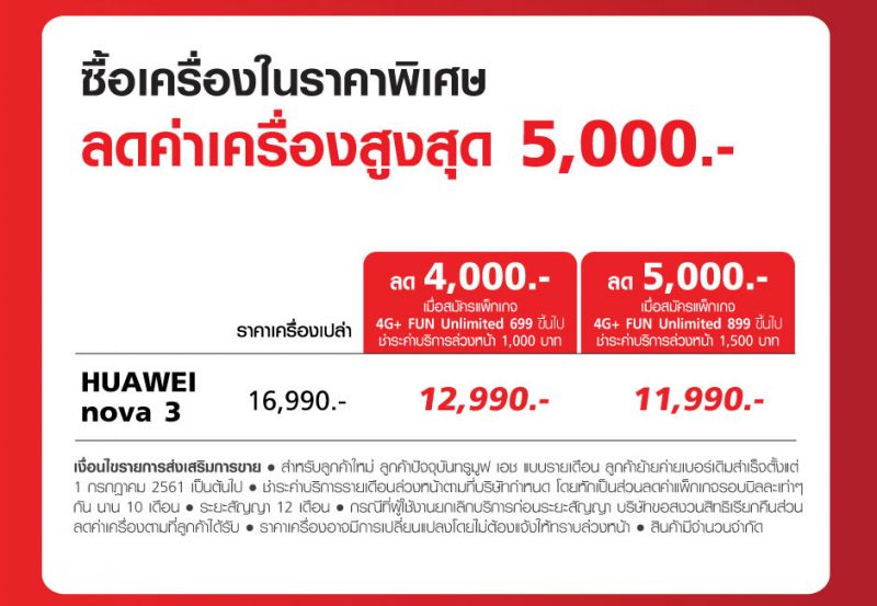 Huawei Nova 3 Promotion - TRUE 1