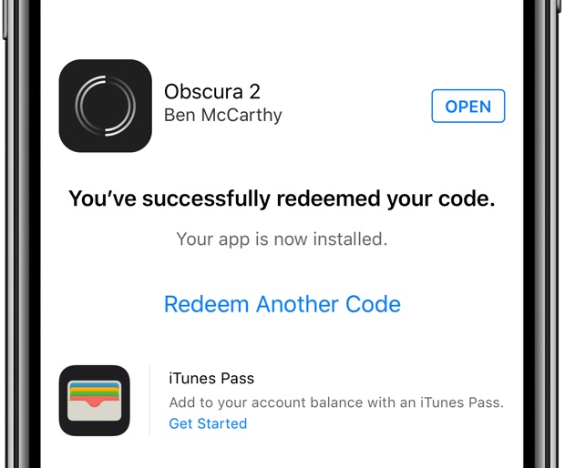 Apple Store แจกโค้ด Redeem แอพกล้อง Obscura 2 ฟรี!!!