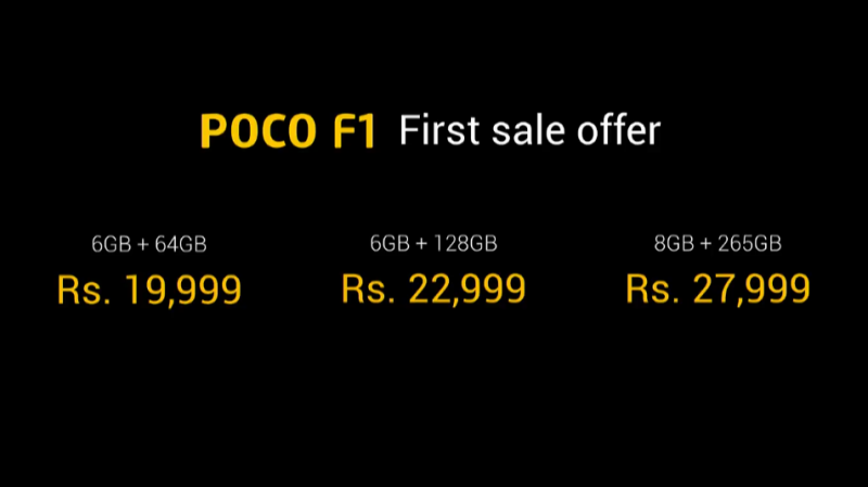 Poco F1 Price