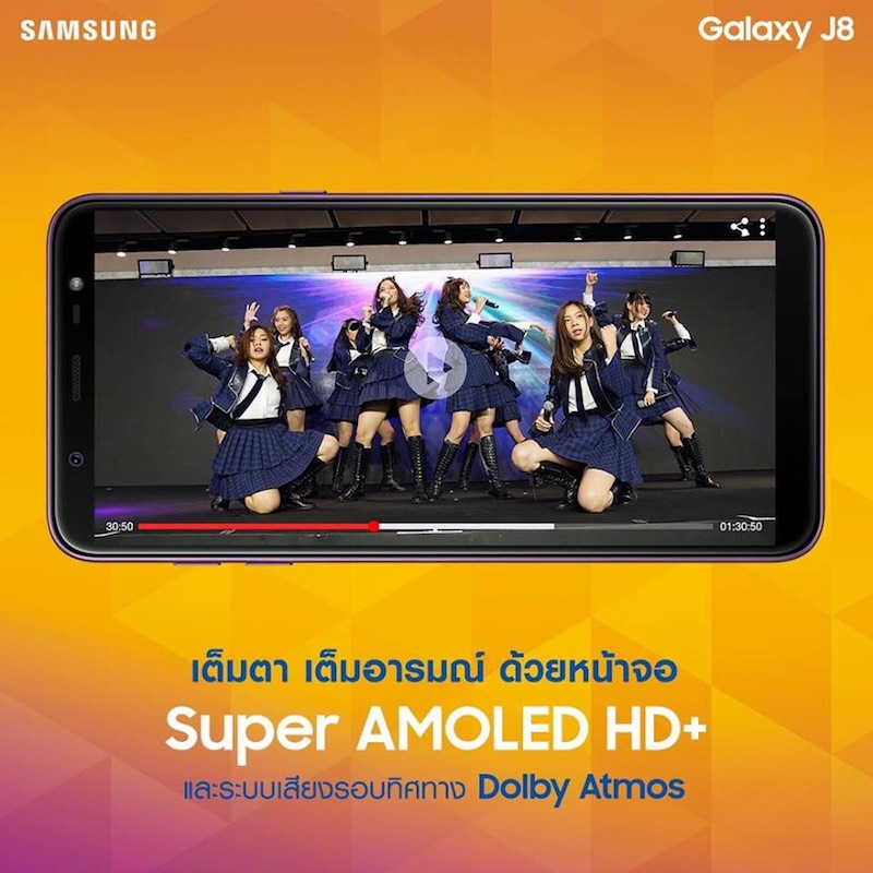 Samsung Galaxy J8 Screen