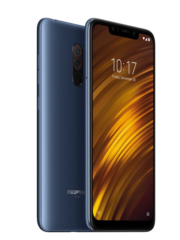 Xiaomi Poco F1 - blue render