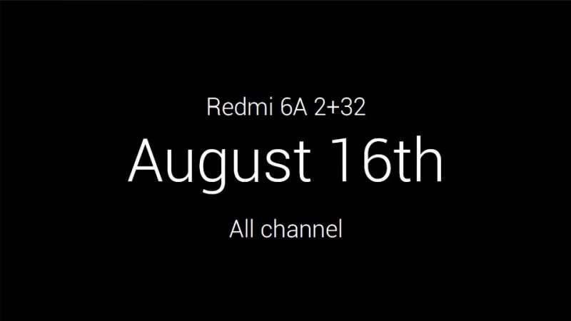 Xiaomi redmi 6A วันวางจำหน่าย 2+32 GB