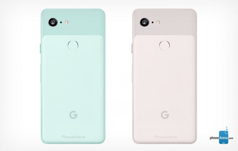 Google Pixel 3 Pink and Mint Color