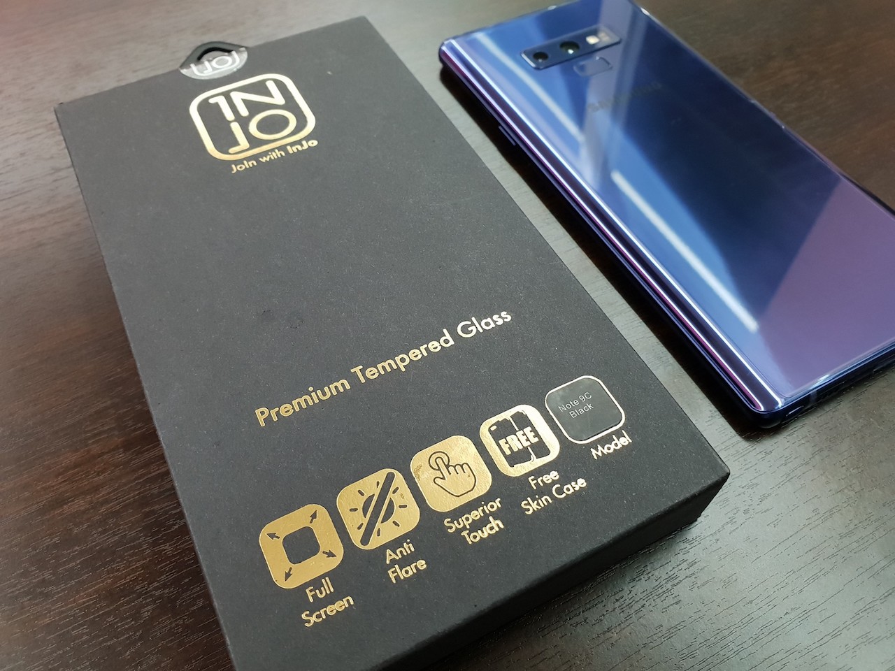 รีวิว Injo กระจกกันรอยนิรภัยสำหรับ Samsung Galaxy Note9