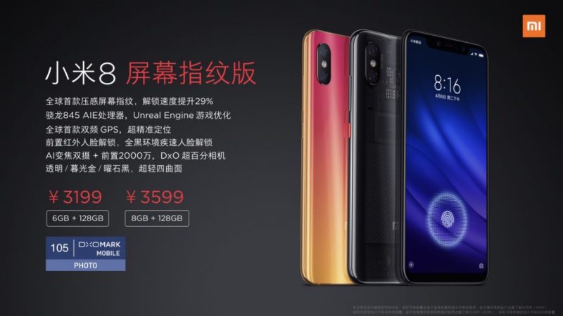 Xiaomi Mi 8 Pro ราคา