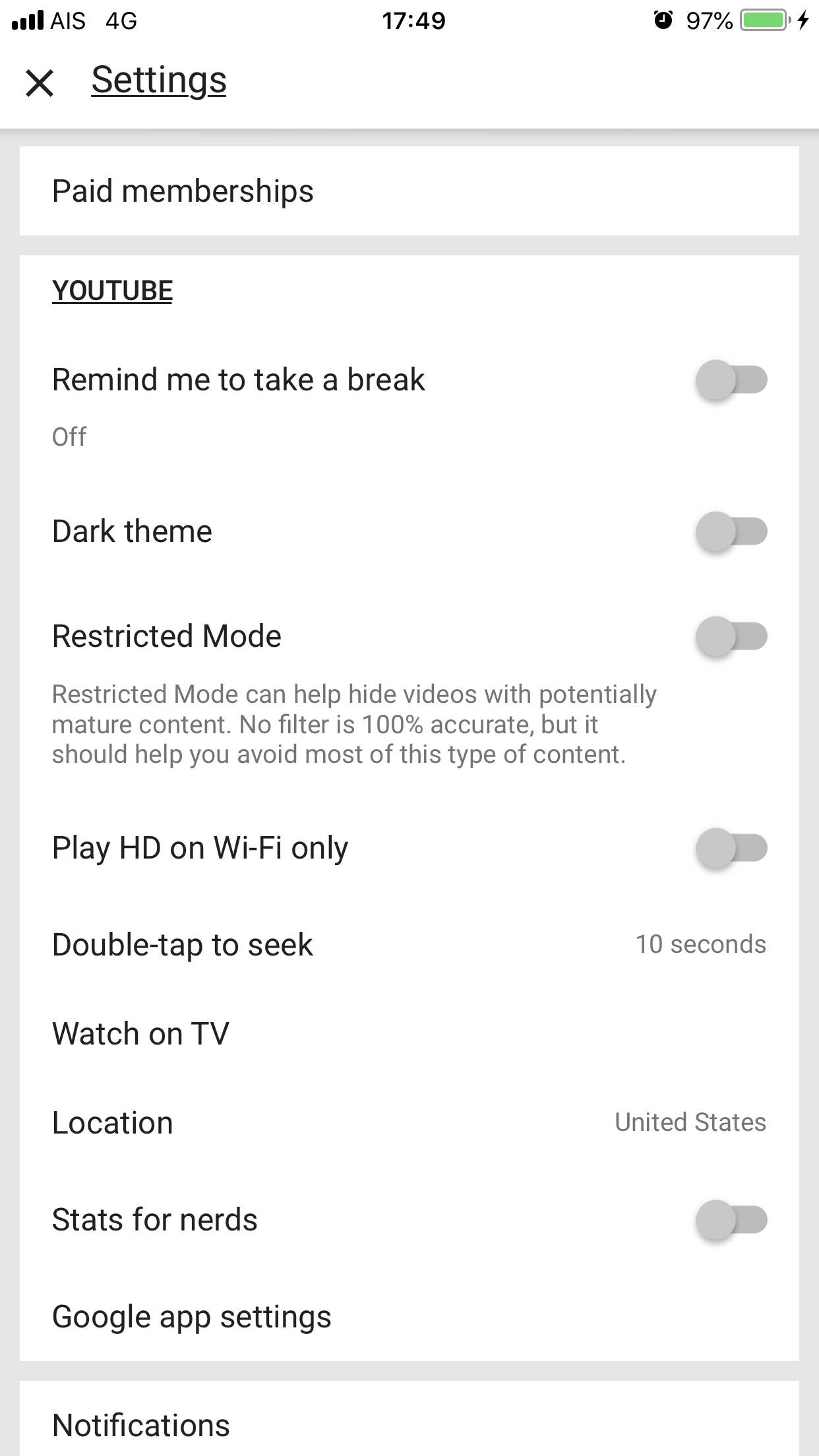 Youtube App Dark Mode iOS (3)