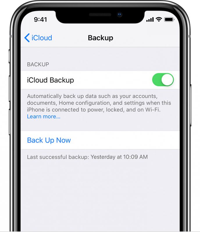 iOS 12 iCloud Backup