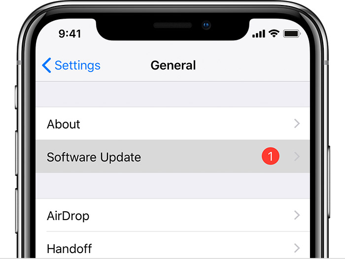 iOS 12 OTA Update for iPhone