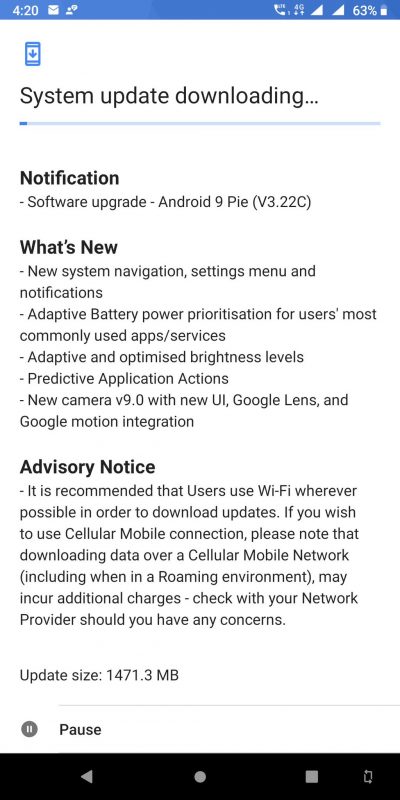 Android 9 Pie Nokia 7 Plus