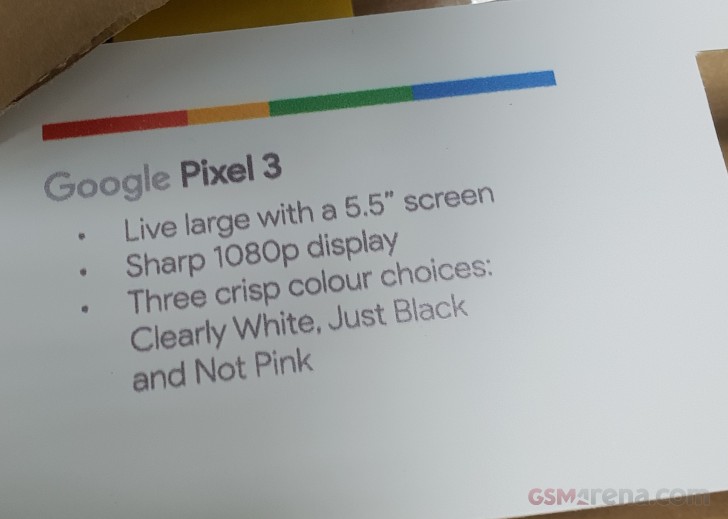 Google Pixel 3 Specs