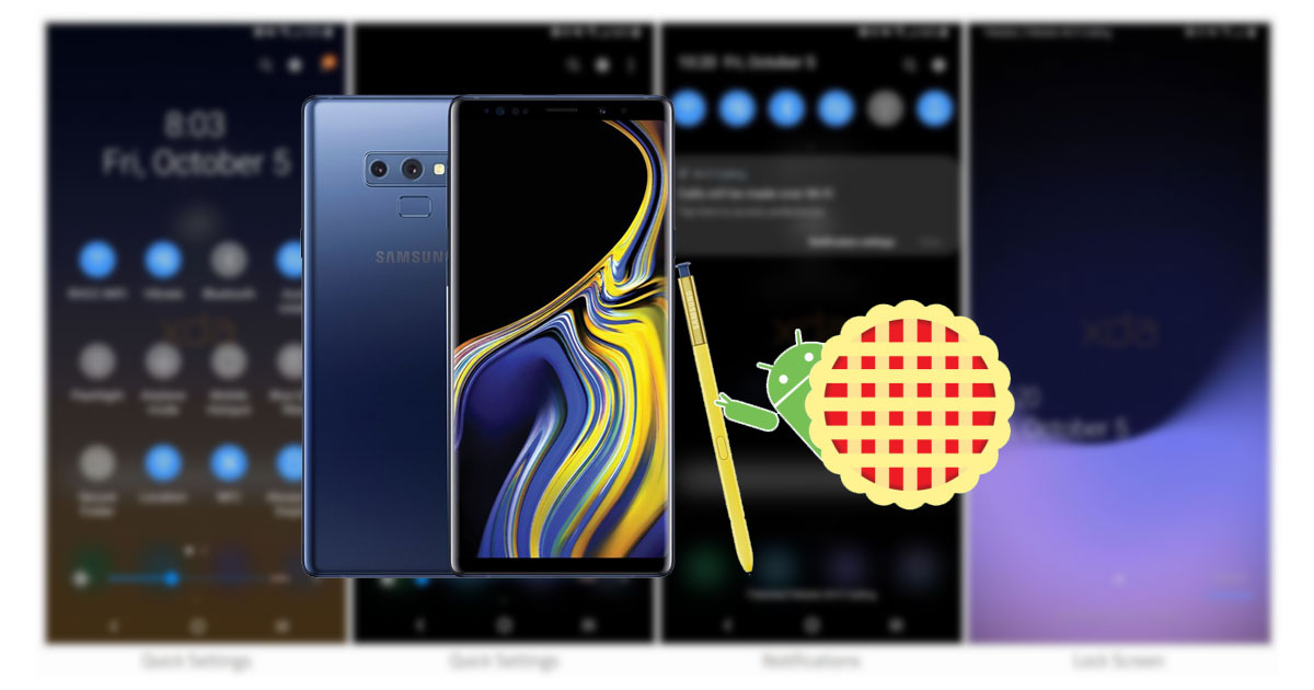 Samsung Galaxy Note 9 Android Pie