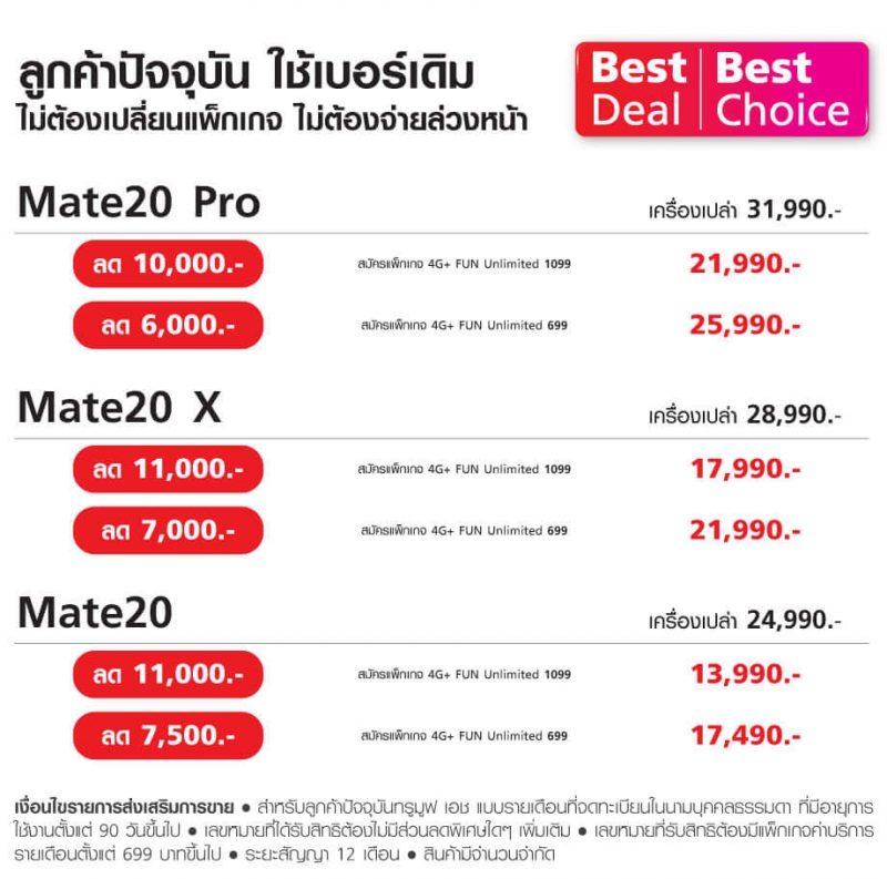 Huawei Mate 20 Pro โปรโมชั่น