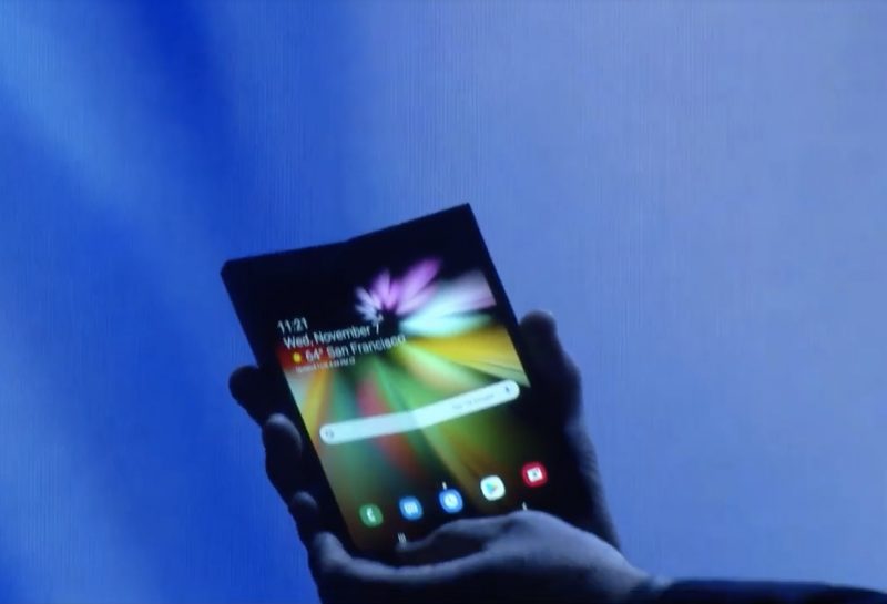 Samsung Foldable Phone Flexible OLED